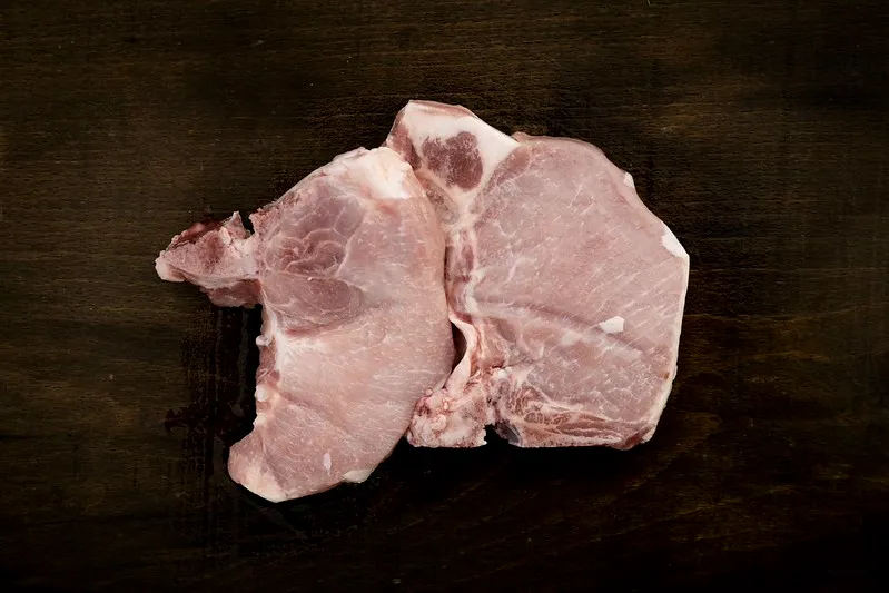 Varkensvlees - kleine porties per maand uit de diepvries (# 250 gram per maand, €/ maand)